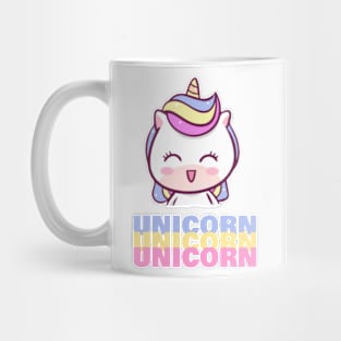 Cute Unicorn in Pastels Colors Mug